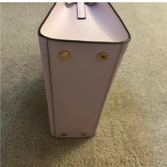 NWT Michael Kors Rayne satchel Elegant blush Pink Handbag w feet. New never used - Picture 10 of 12